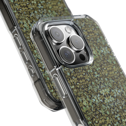 iPhone 16 Magnetic Clear Impact Case - Hidden Weave Series No.4