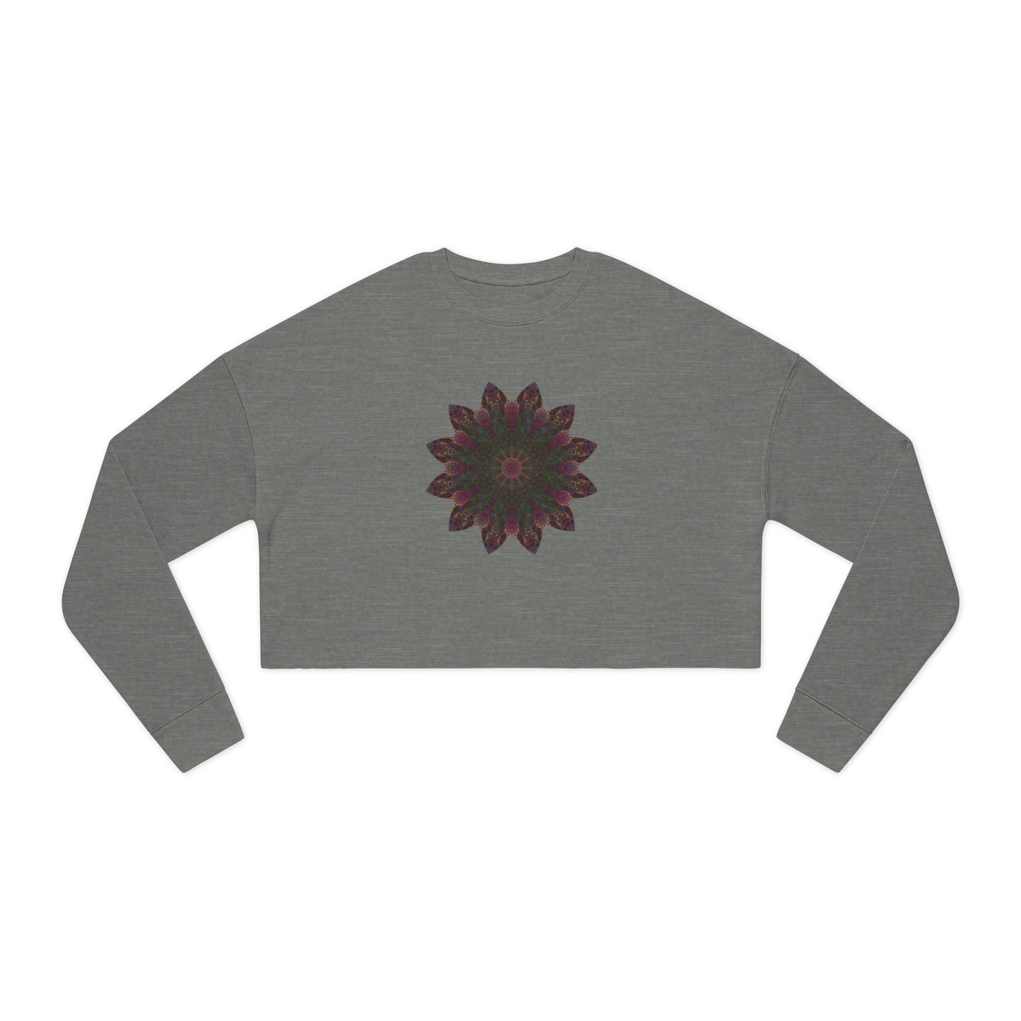 Women's Cropped Sweatshirt - Love Light Mandalas No.7