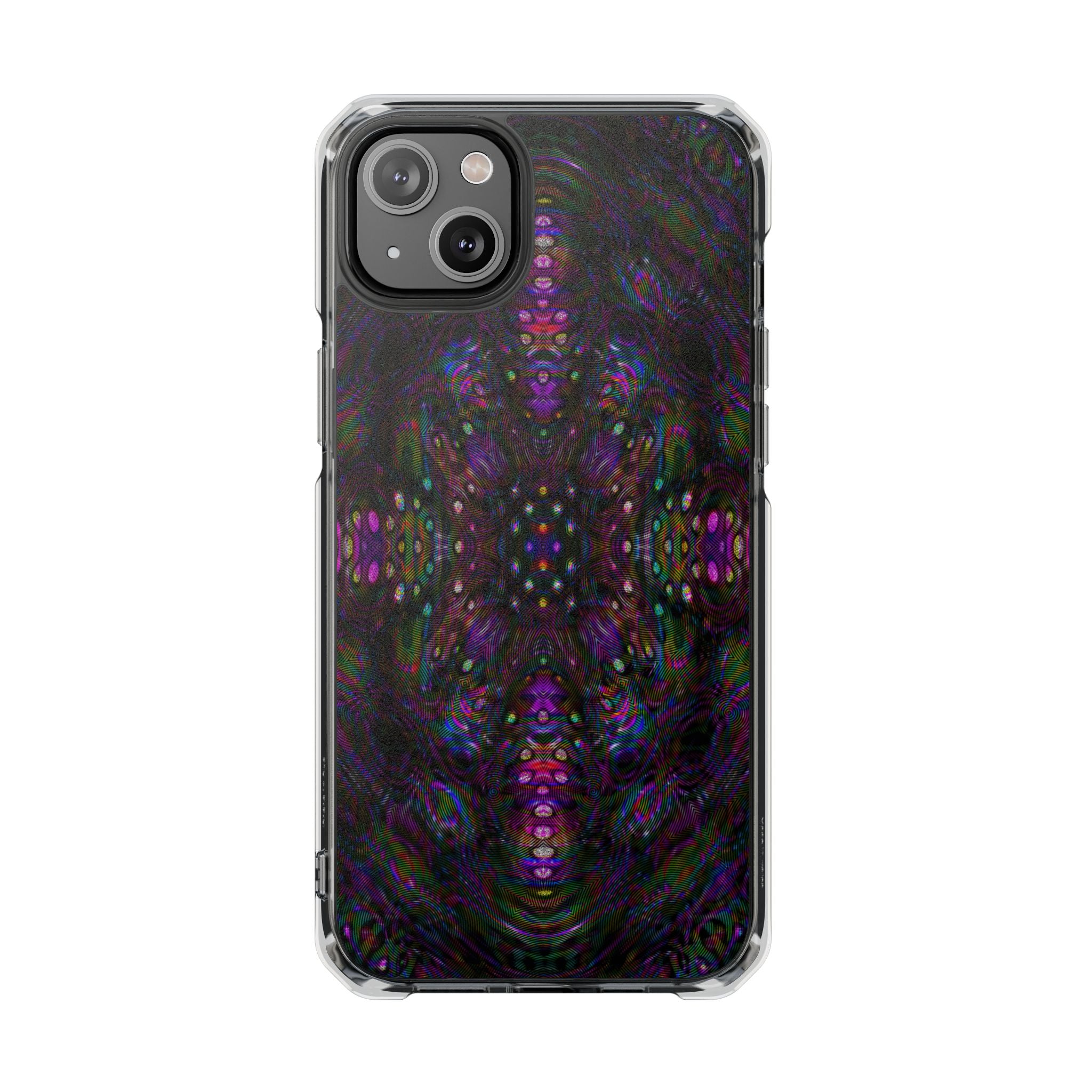 iPhone 14 Magnetic Clear Impact Case - DMT Scribe Tiles No.6