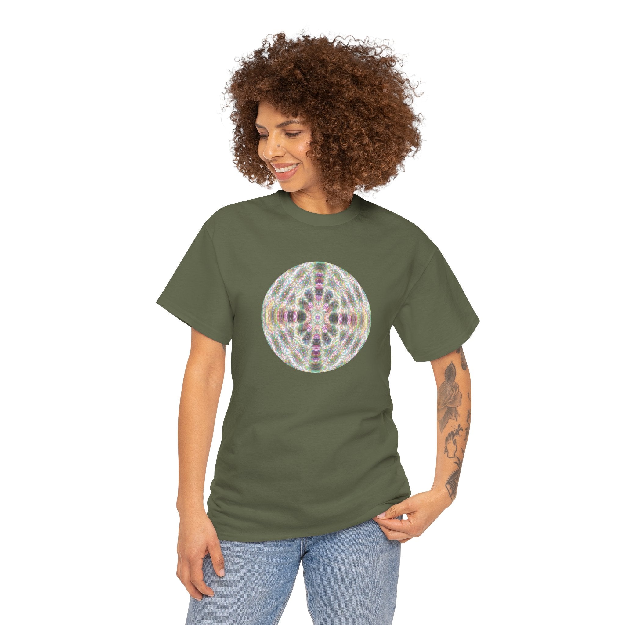 Unisex Heavy Cotton Tee - DMT Scribe Spheres No.7