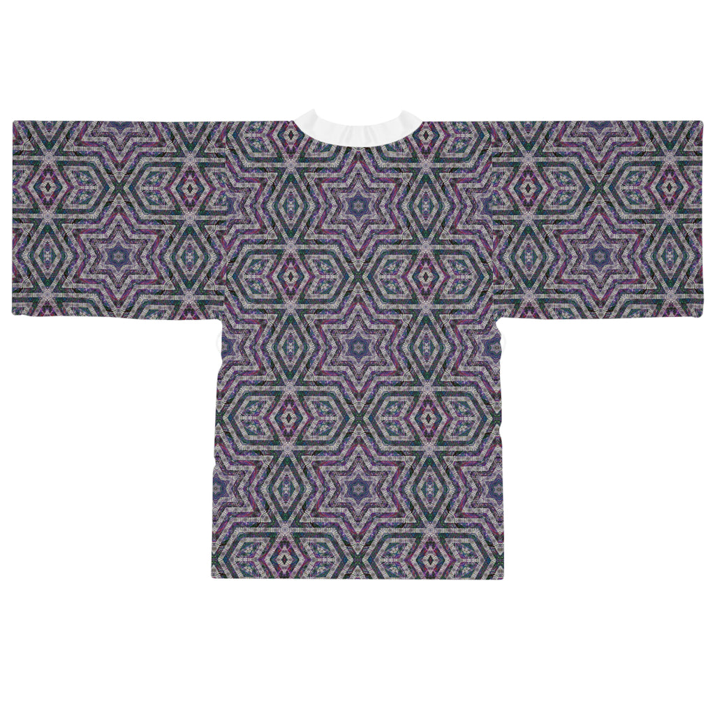 Long Sleeve Kimono Robe - P5 Kaleidoscopic No.26