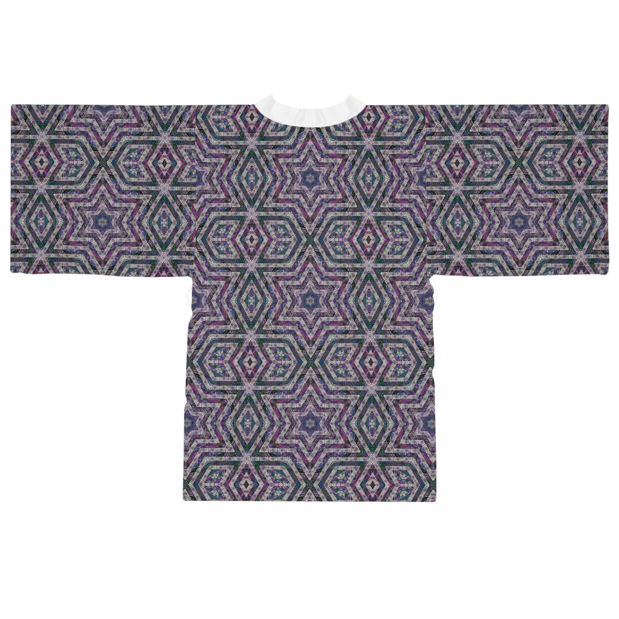Long Sleeve Kimono Robe - P5 Kaleidoscopic No.26