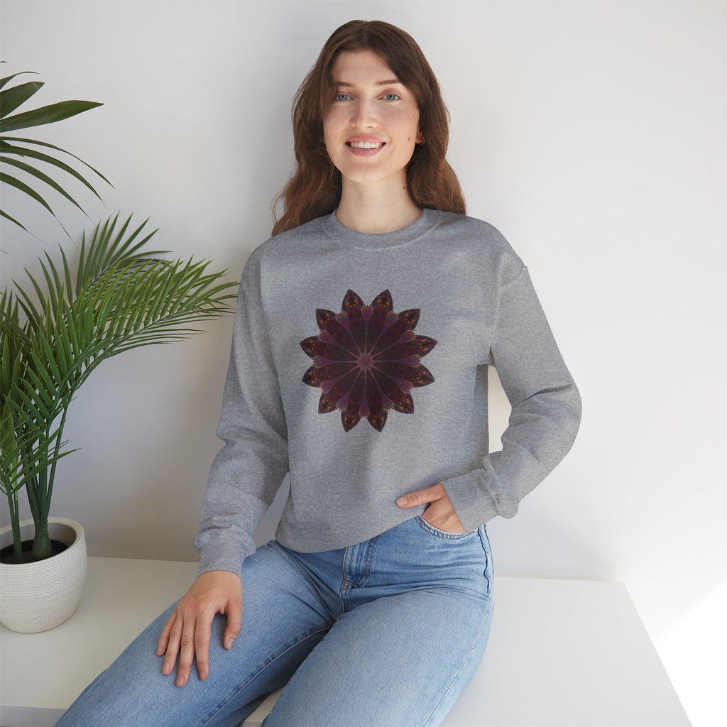 Unisex Heavy Blend™ Crewneck Sweatshirt - Love Light Mandalas No.5