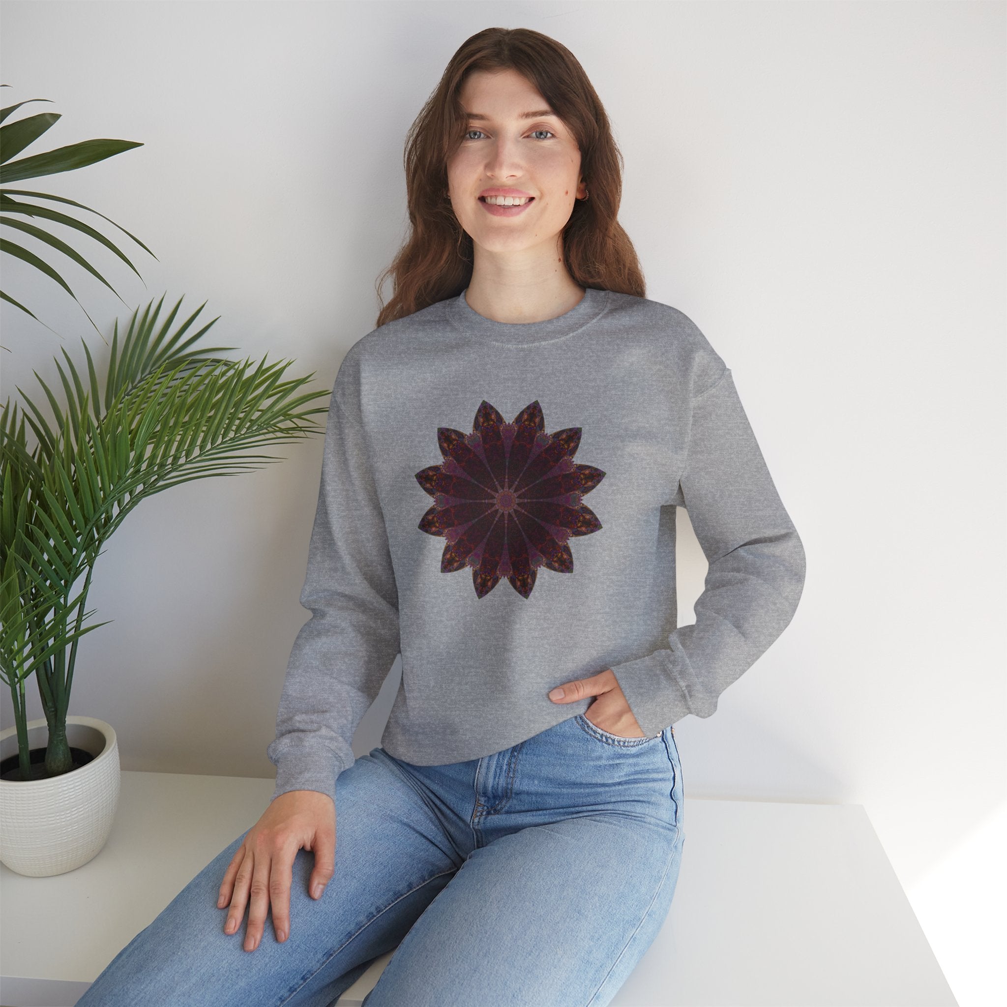 Unisex Heavy Blend™ Crewneck Sweatshirt - Love Light Mandalas No.5