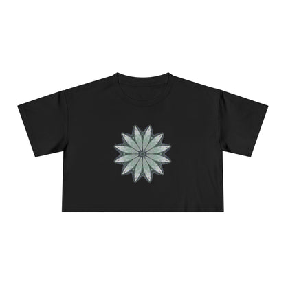 Women's Cropped Tee - Love Light Mandalas No.22