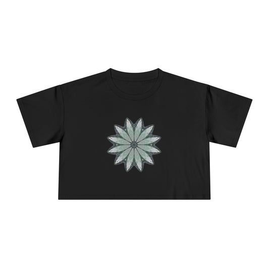 Women's Cropped Tee - Love Light Mandalas No.22