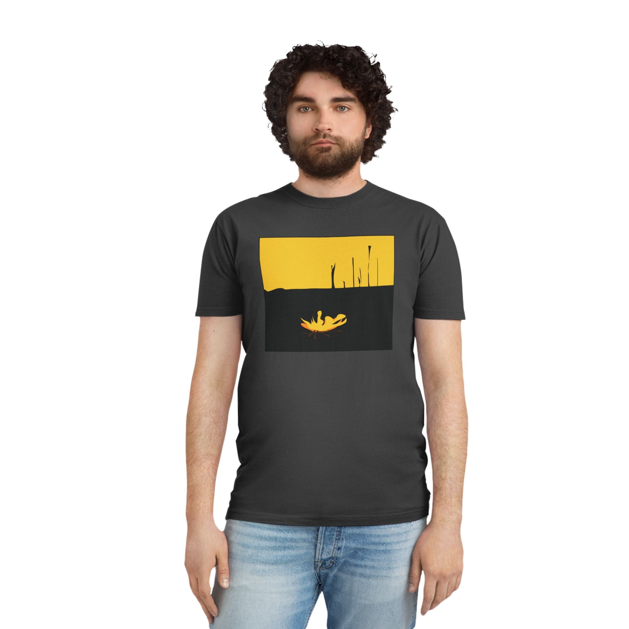Unisex Faded Shirt -The Traveller Series (Fire)