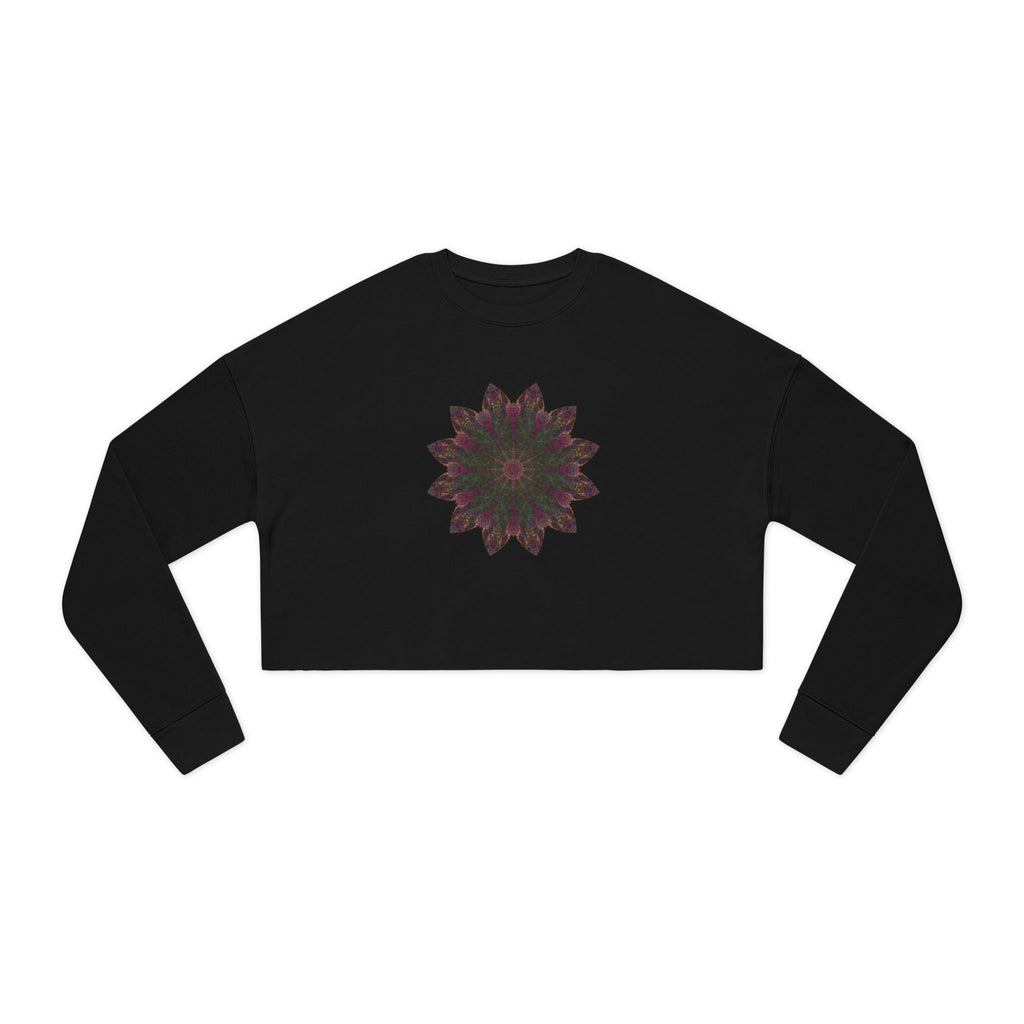 Women's Cropped Sweatshirt - Love Light Mandalas No.7