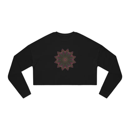 Women's Cropped Sweatshirt - Love Light Mandalas No.7