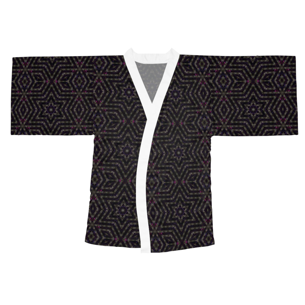 Long Sleeve Kimono Robe - P5 Kaleidoscopic No.14