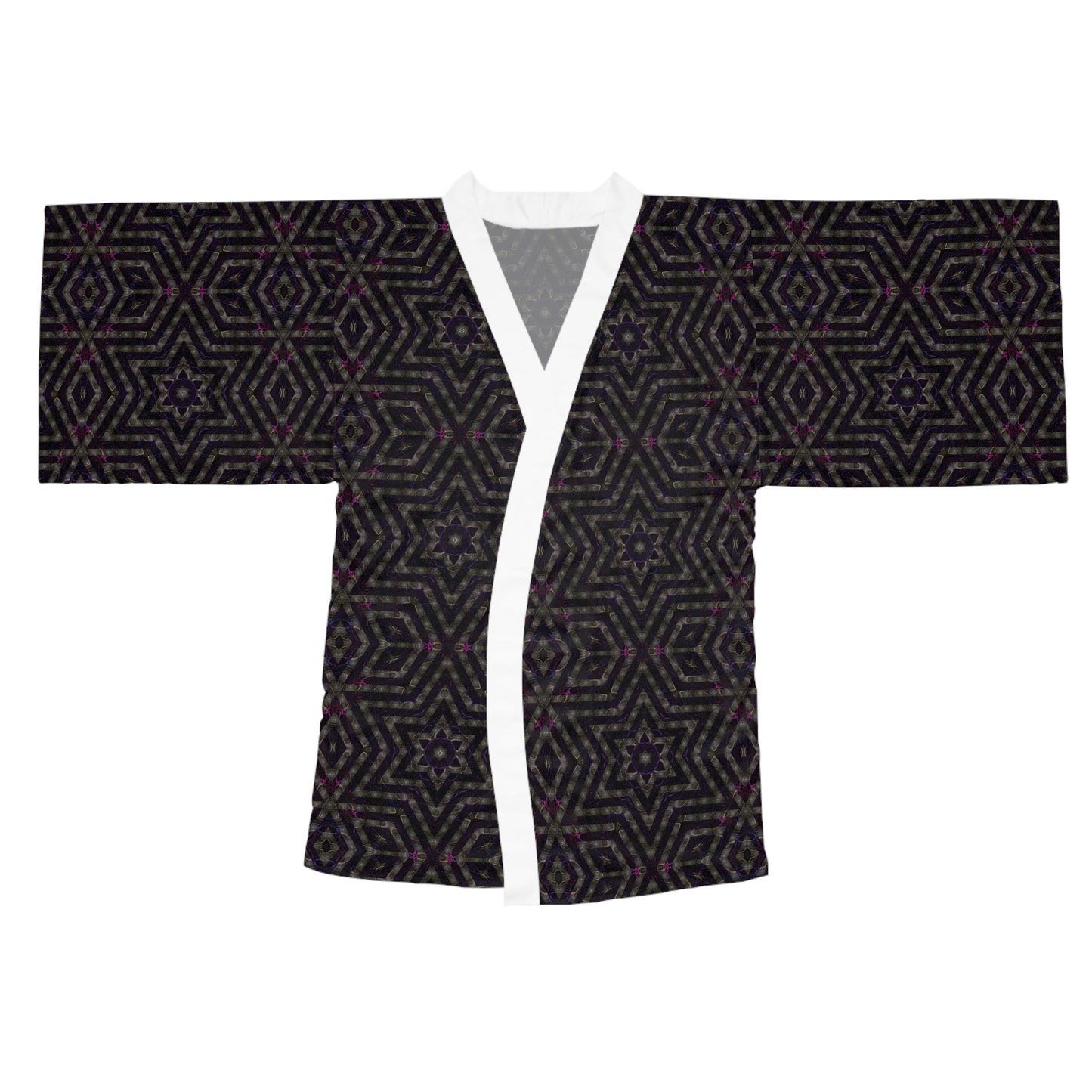 Long Sleeve Kimono Robe - P5 Kaleidoscopic No.14