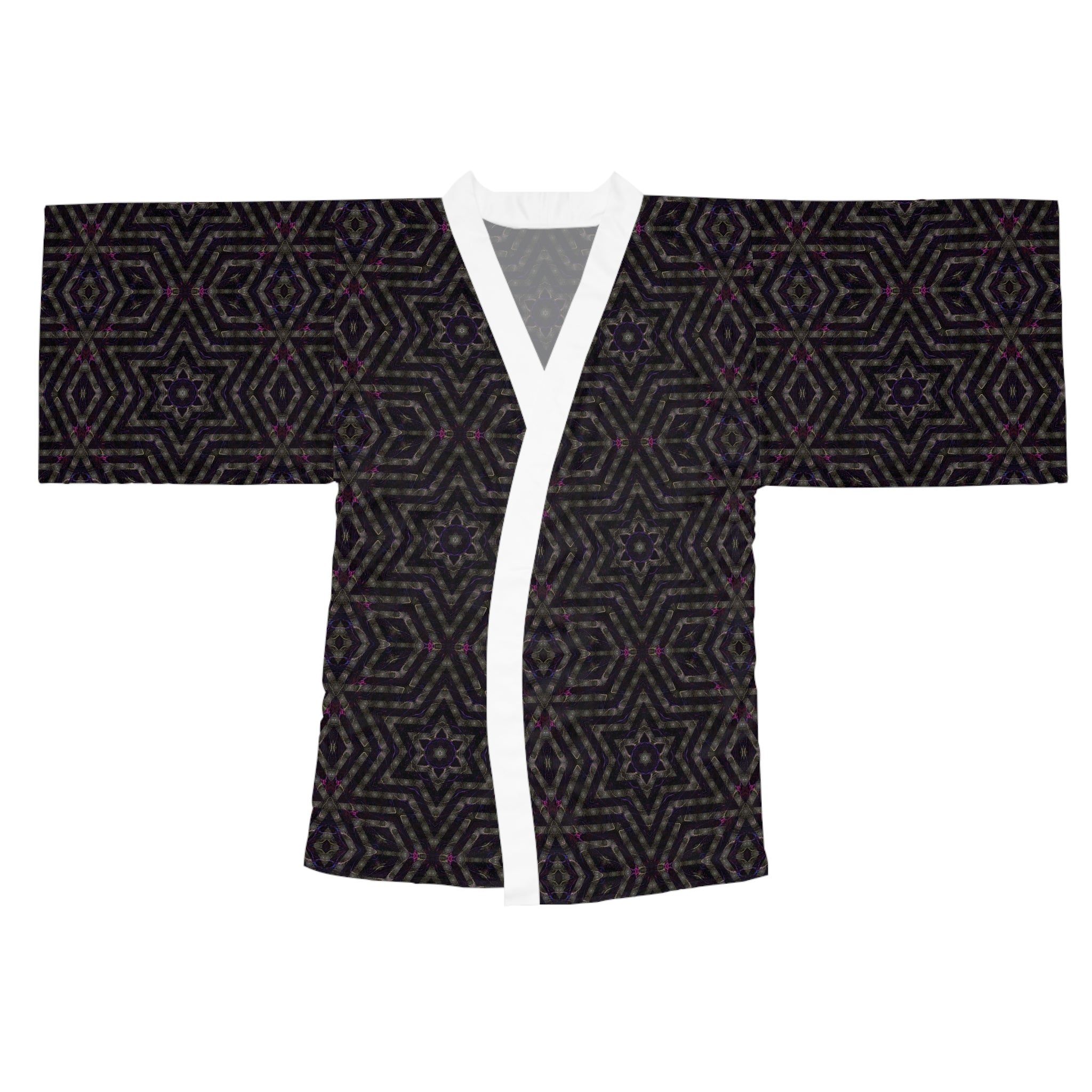 Long Sleeve Kimono Robe - P5 Kaleidoscopic No.14