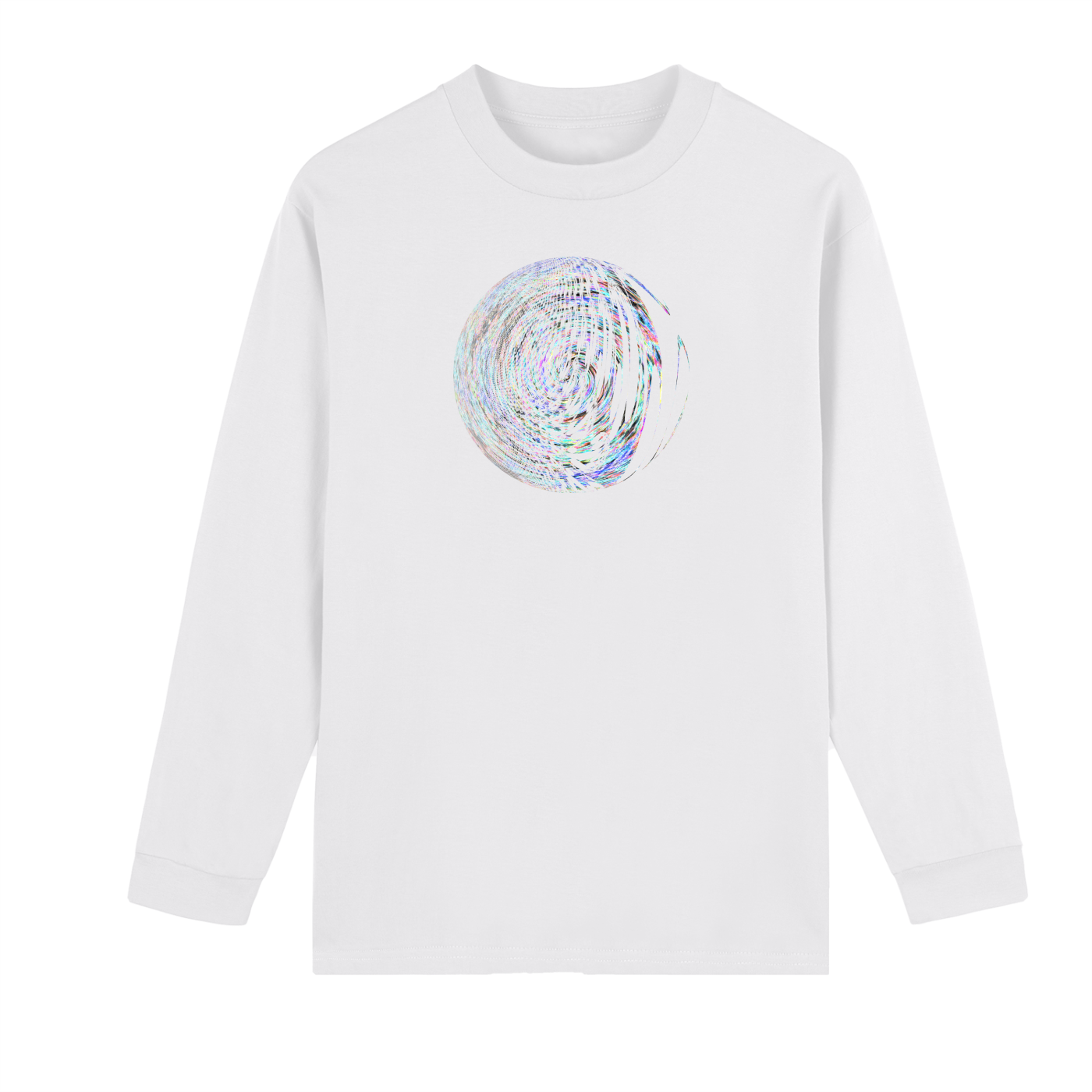 Crew Neck Drop Shoulder Long Sleeve Shirt