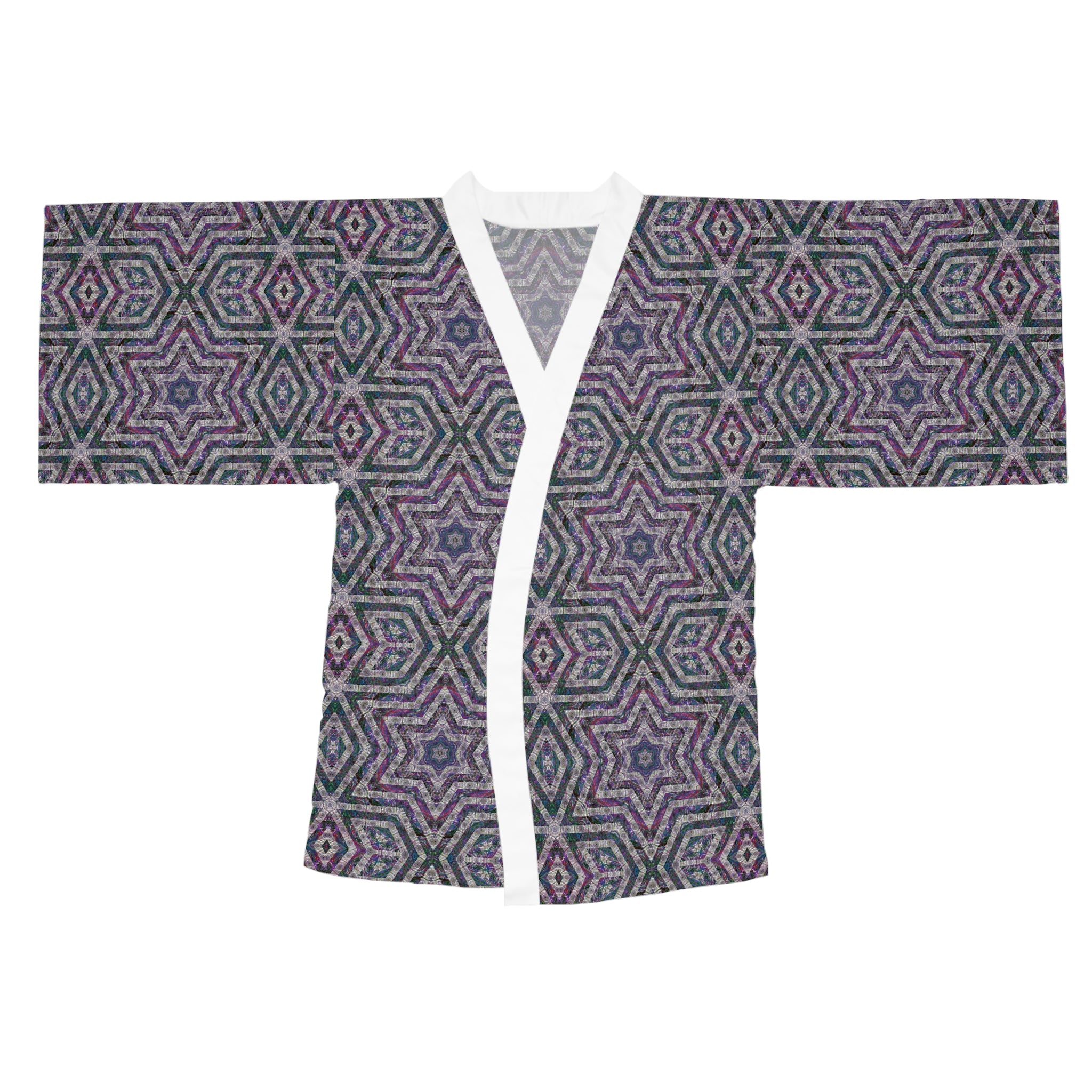 Long Sleeve Kimono Robe - P5 Kaleidoscopic No.26