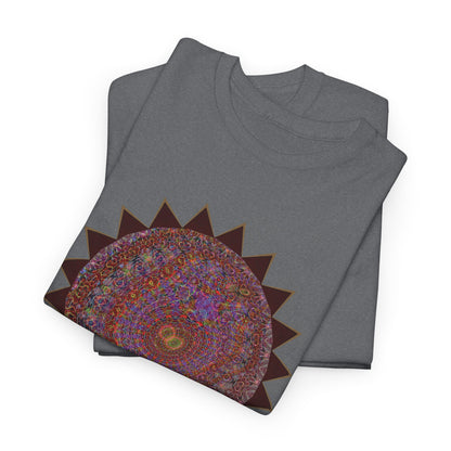 Unisex Heavy Cotton Tee - Mycelium Mandalas No.M18K4