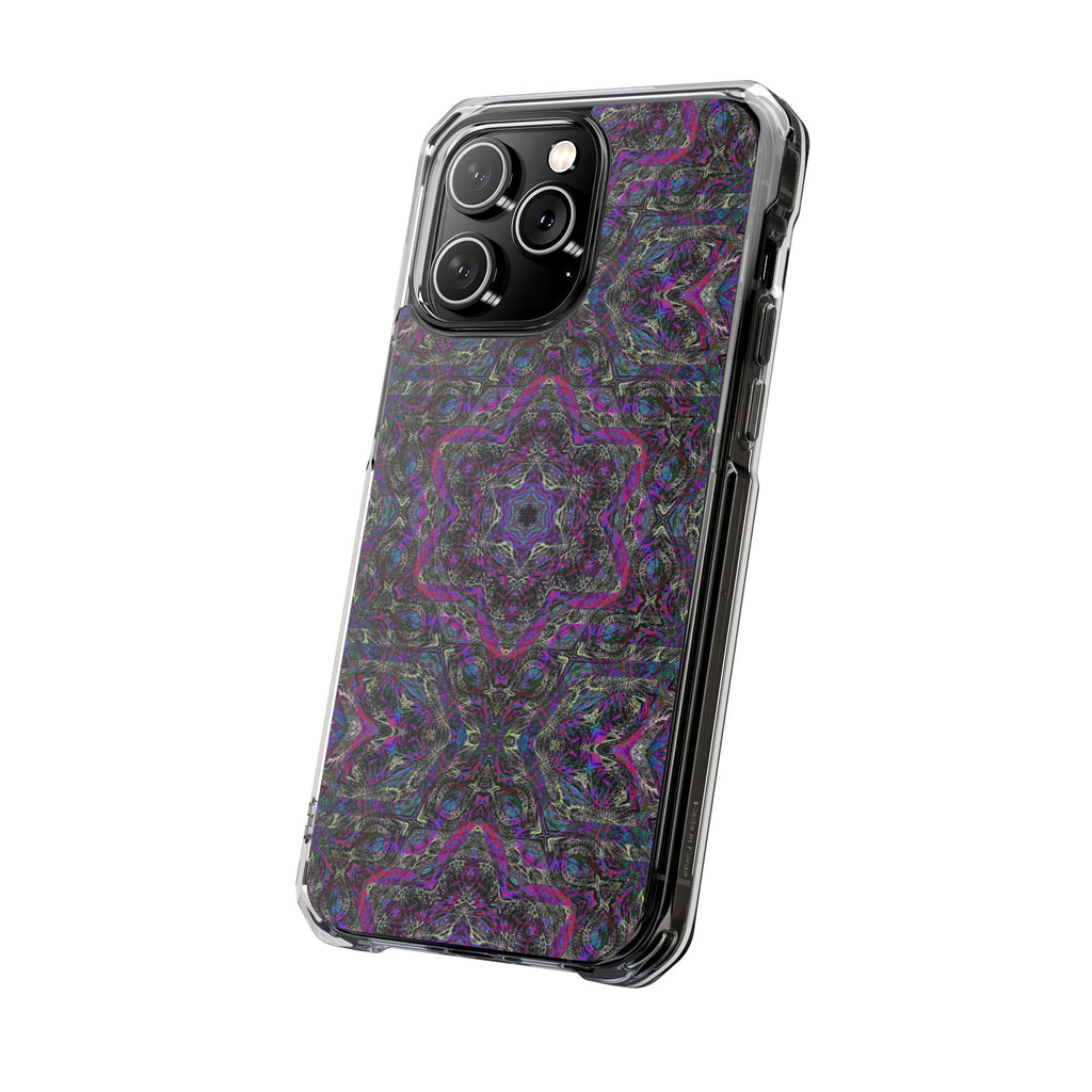 iPhone 14 Magnetic Clear Impact Case - P5 Kaleidoscopic No.33