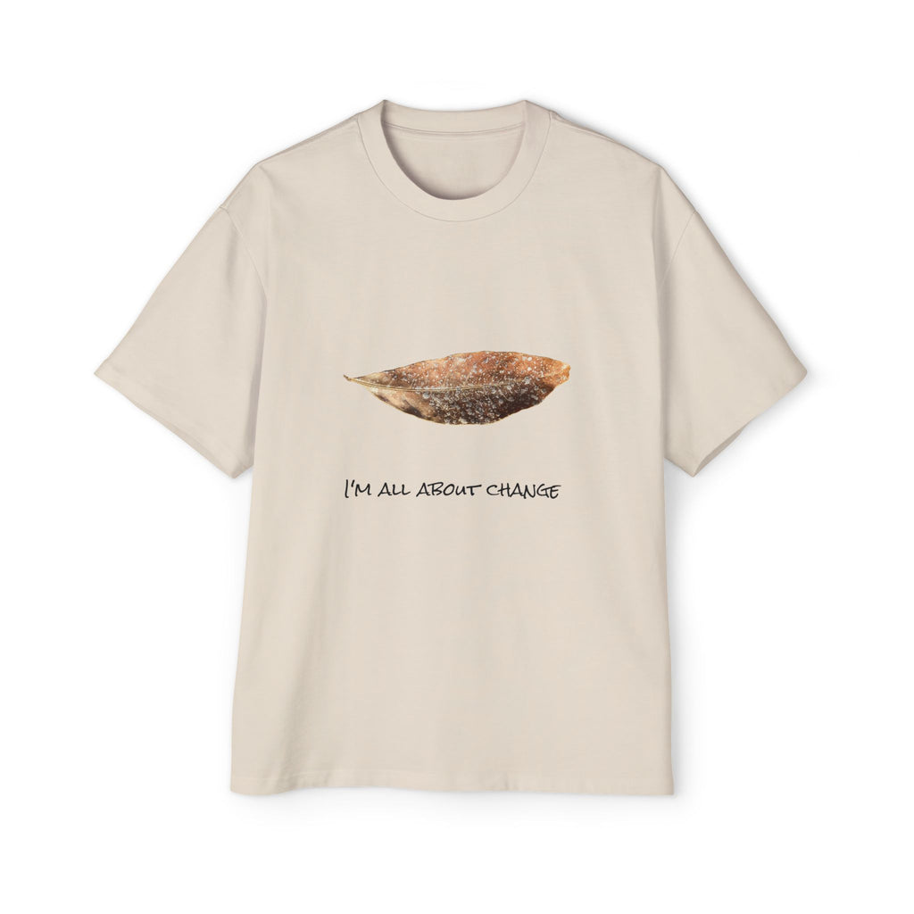 Men's Heavy Oversized Tee - All About Change No.1