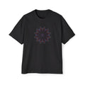 Men's Heavy Oversized Tee - Love Light Mandalas No.25