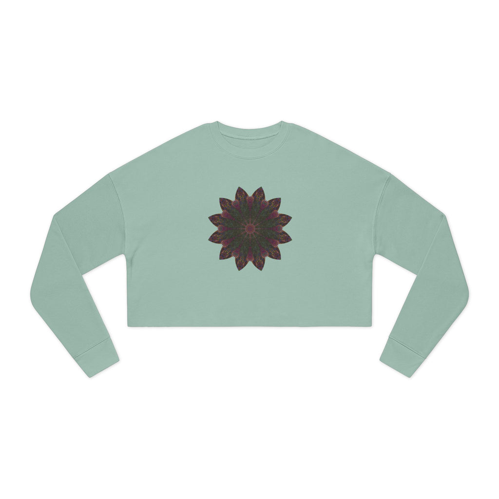 Women's Cropped Sweatshirt - Love Light Mandalas No.7