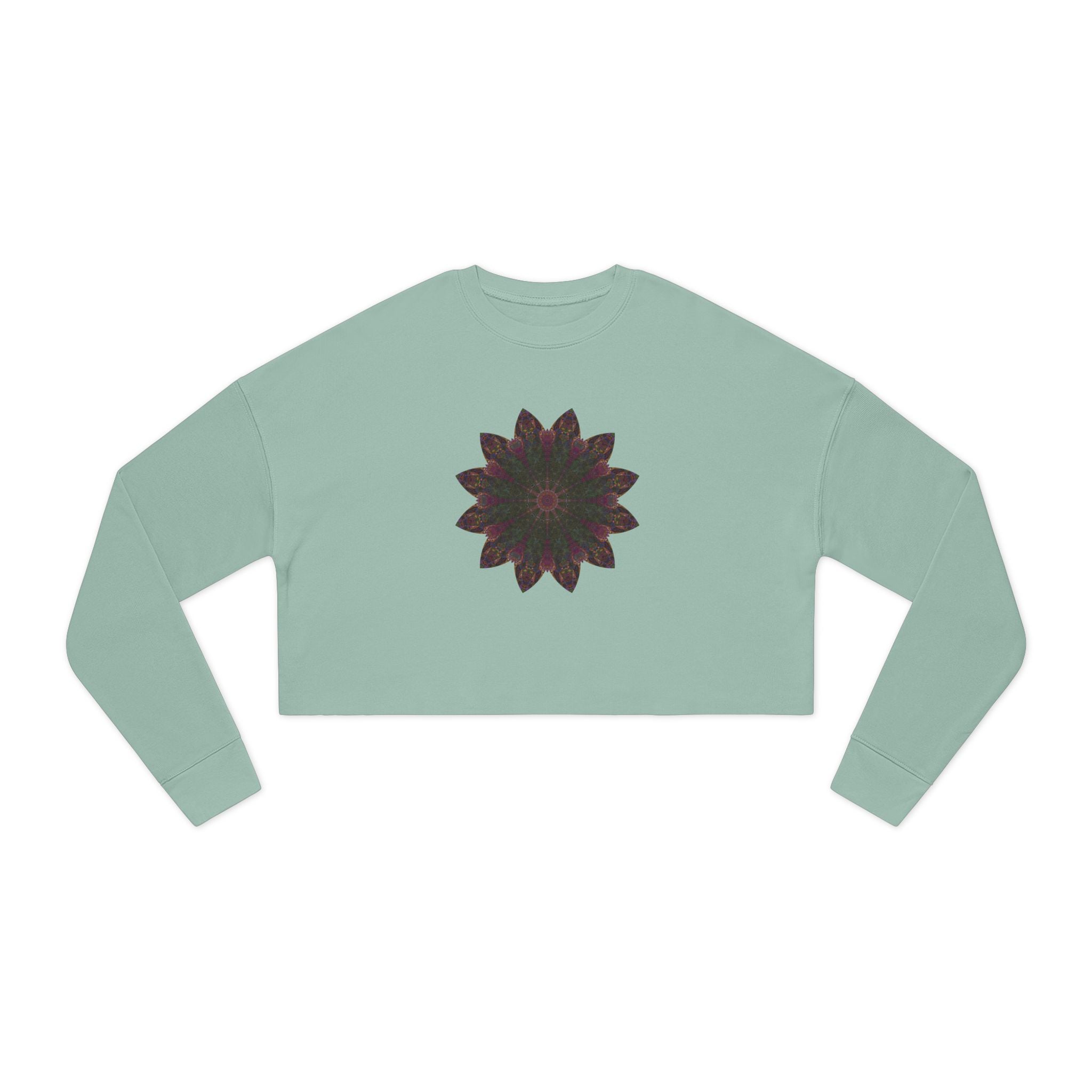 Women's Cropped Sweatshirt - Love Light Mandalas No.7