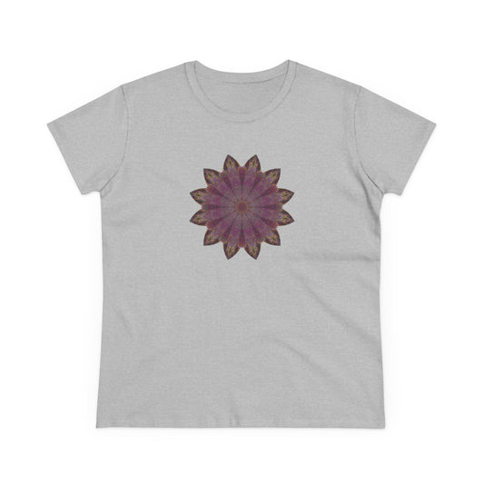 Women's Midweight Cotton Tee - Love Light Mandalas No.6