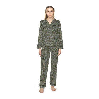 Women's Satin Pajamas - Hidden Weave No.7
