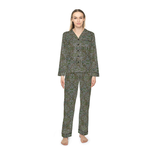 Women's Satin Pajamas - Hidden Weave No.7