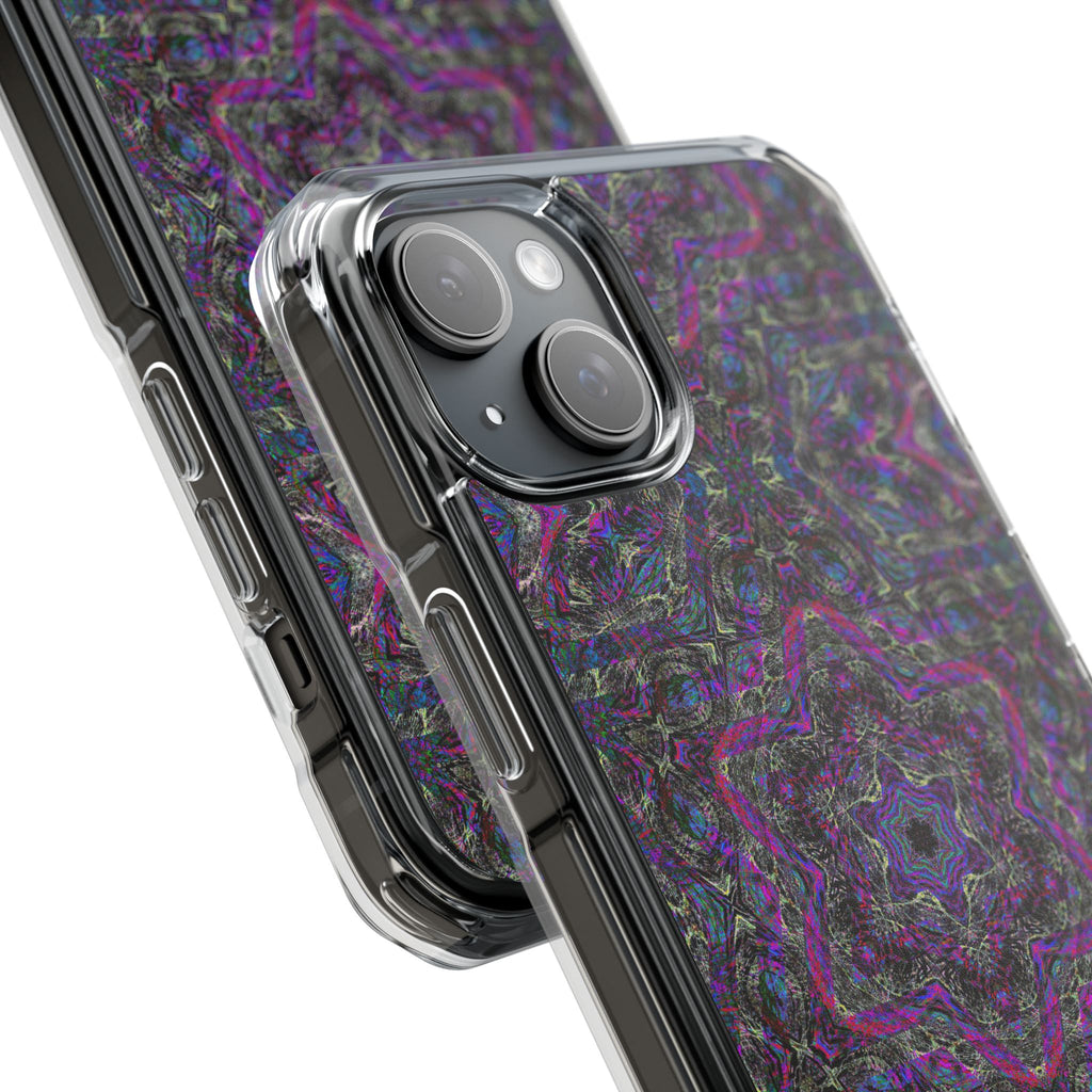 iPhone 15 Magnetic Clear Impact Case - P5 Kaleidoscopic No.33