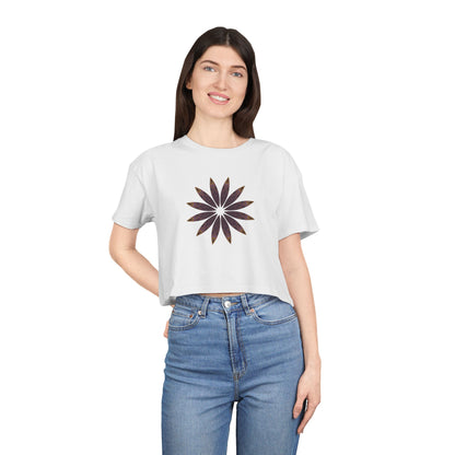 Women's Cropped Tee - Love Light Mandalas No.2