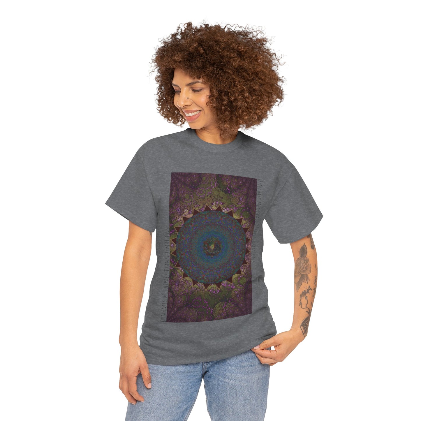 Unisex Heavy Cotton Tee - Love Light Spheres No. L8S1
