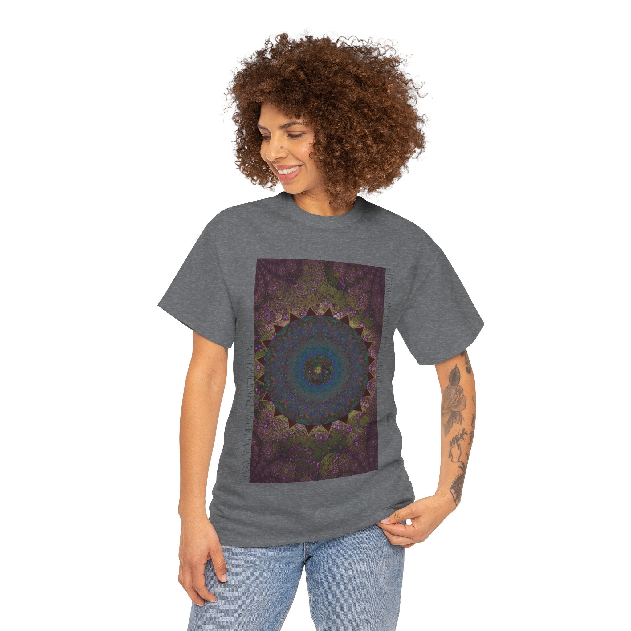 Unisex Heavy Cotton Tee - Love Light Spheres No. L8S1