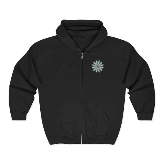 Unisex Heavy Blend™ Full Zip Hooded Sweatshirt - Love Light Mandalas No.22