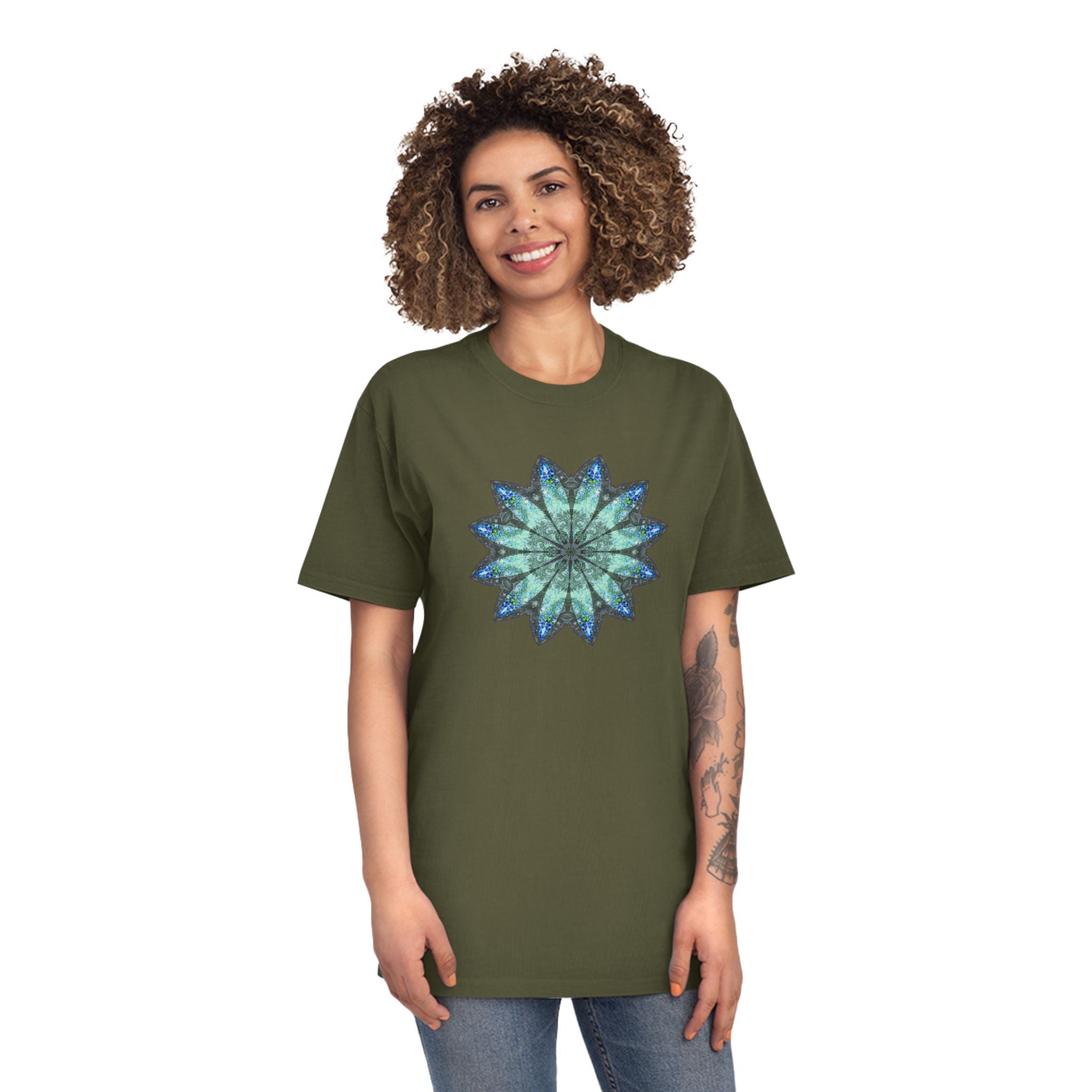 Unisex Faded Shirt - Love Light Mandalas No.20