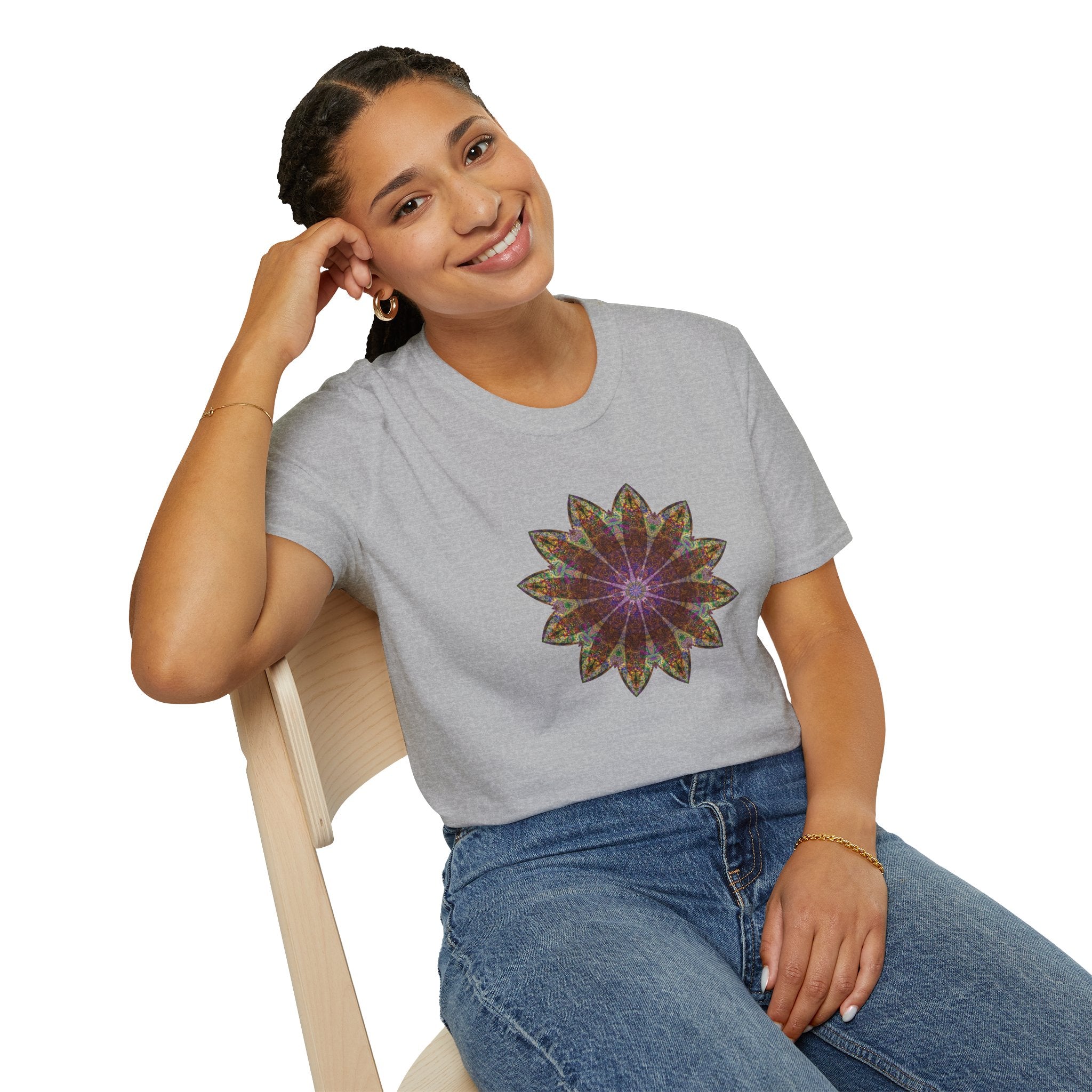 Unisex Softstyle T-Shirt - Love Light Mandalas No.13