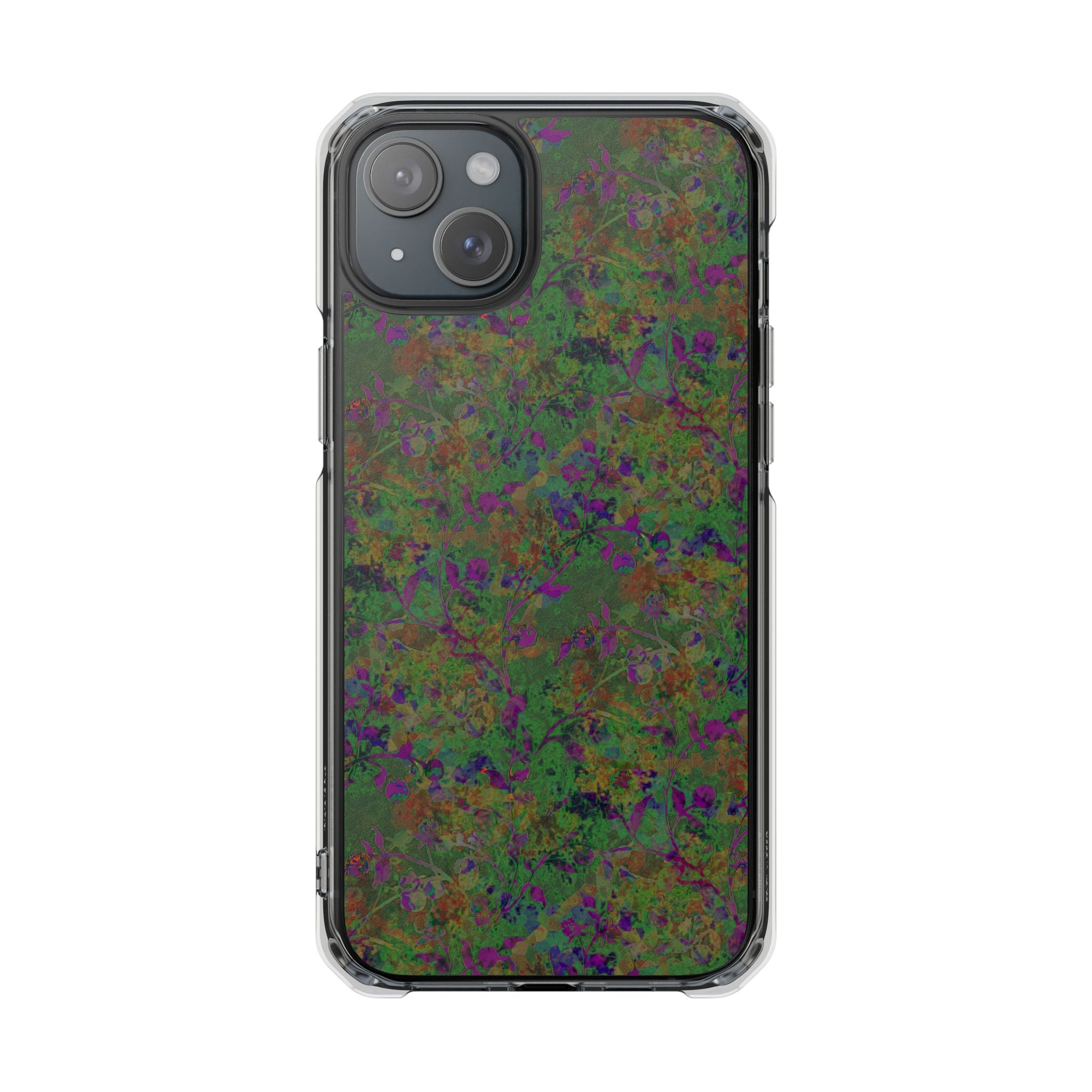 iPhone 15 Magnetic Clear Impact Case - Hidden Weave Series V3 No.24