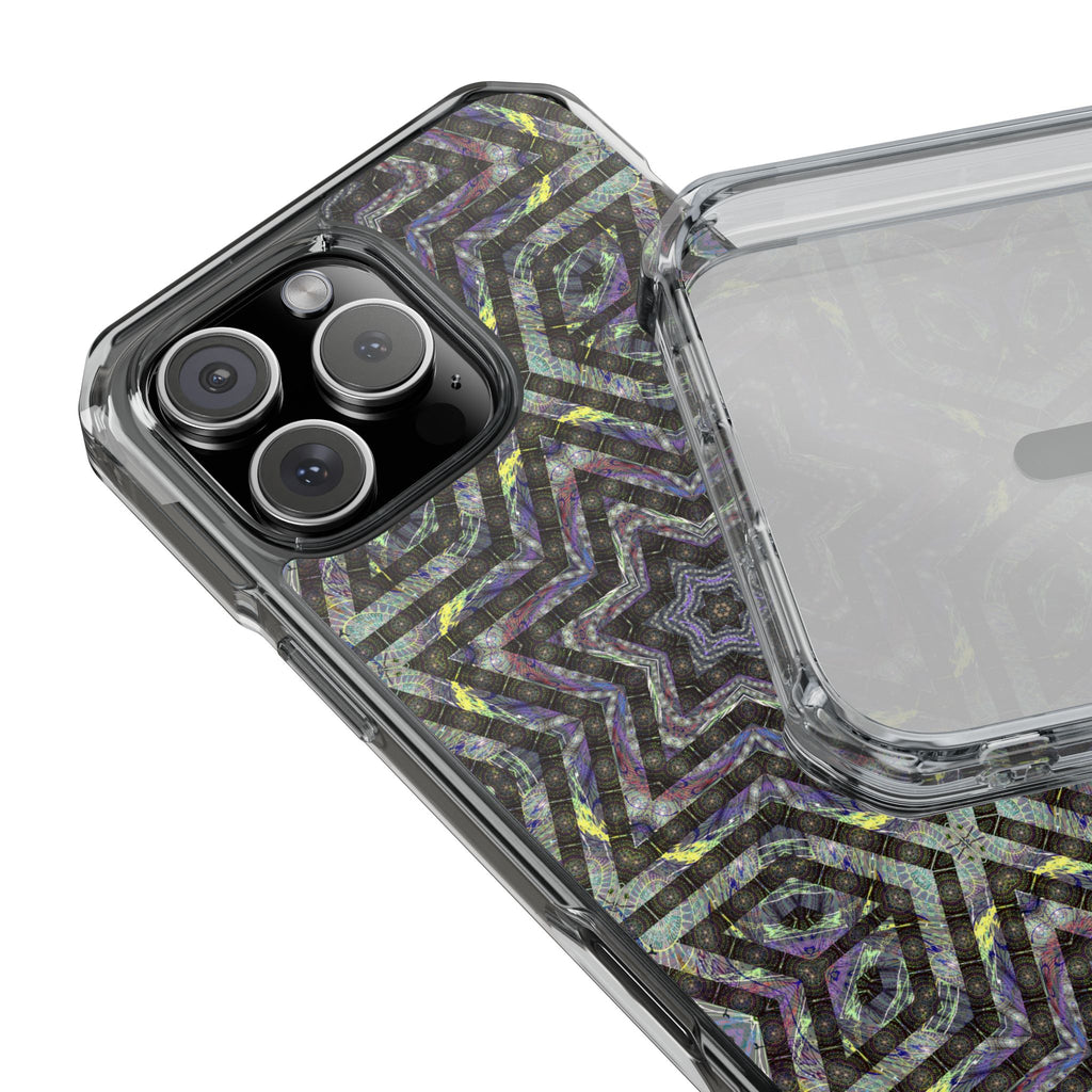 iPhone 16 Magnetic Clear Impact Case - P5 Kaleidoscopic No.1