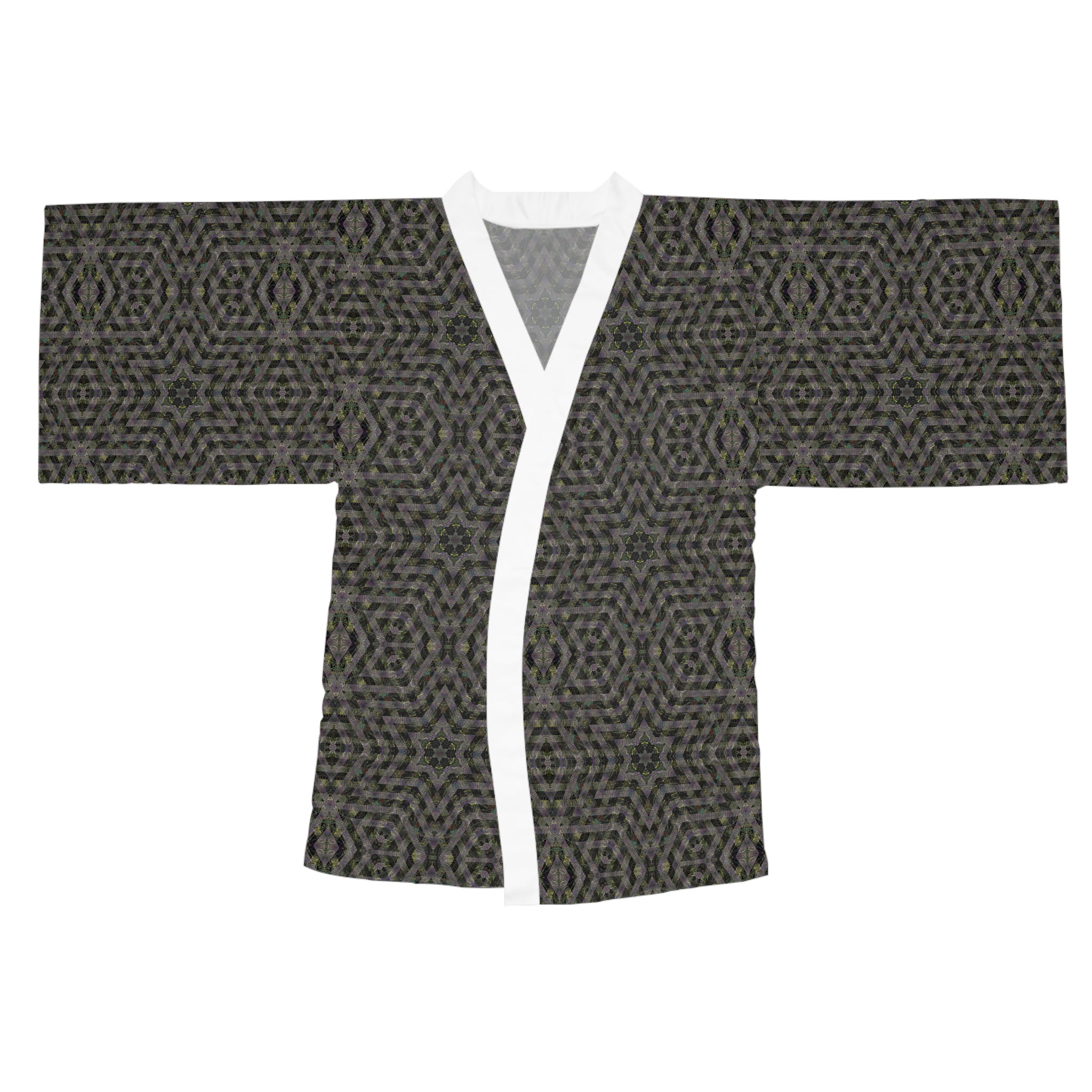 Long Sleeve Kimono Robe - P5 Kaleidoscopic No.6
