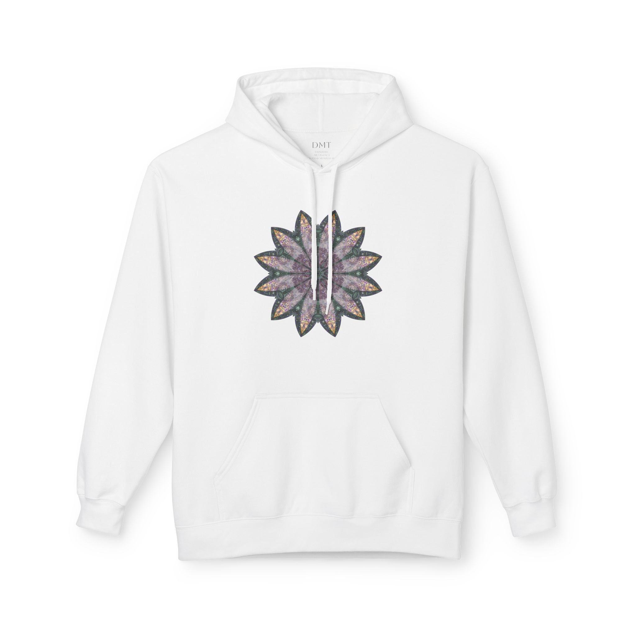 Unisex Midweight Softstyle Fleece Hoodie - Love Light Mandalas No.21