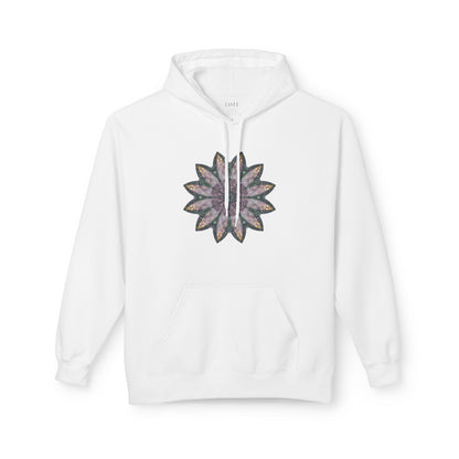 Unisex Midweight Softstyle Fleece Hoodie - Love Light Mandalas No.21