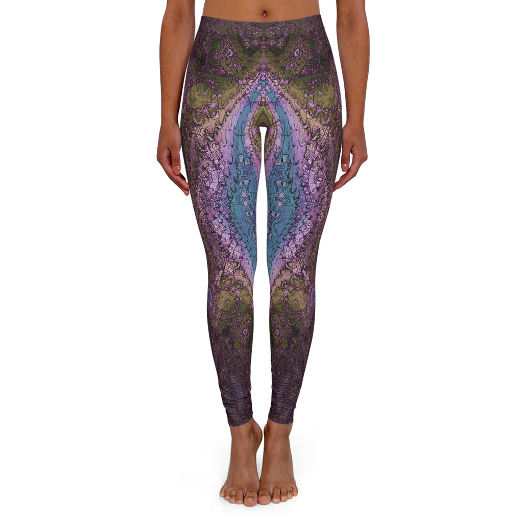 Spandex Leggings - Love Light Fractals No.11a