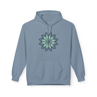 Unisex Midweight Softstyle Fleece Hoodie - Love Light Mandalas No.20