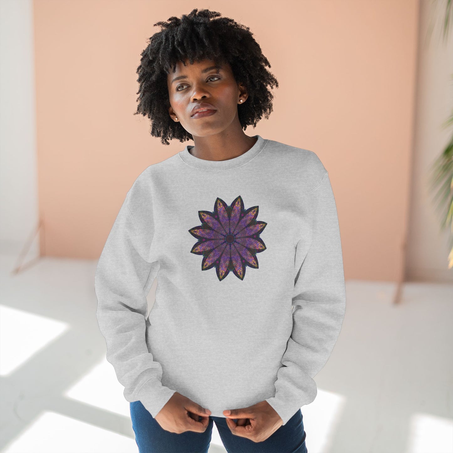 Unisex Crewneck Sweatshirt - Love Light Mandalas No.24