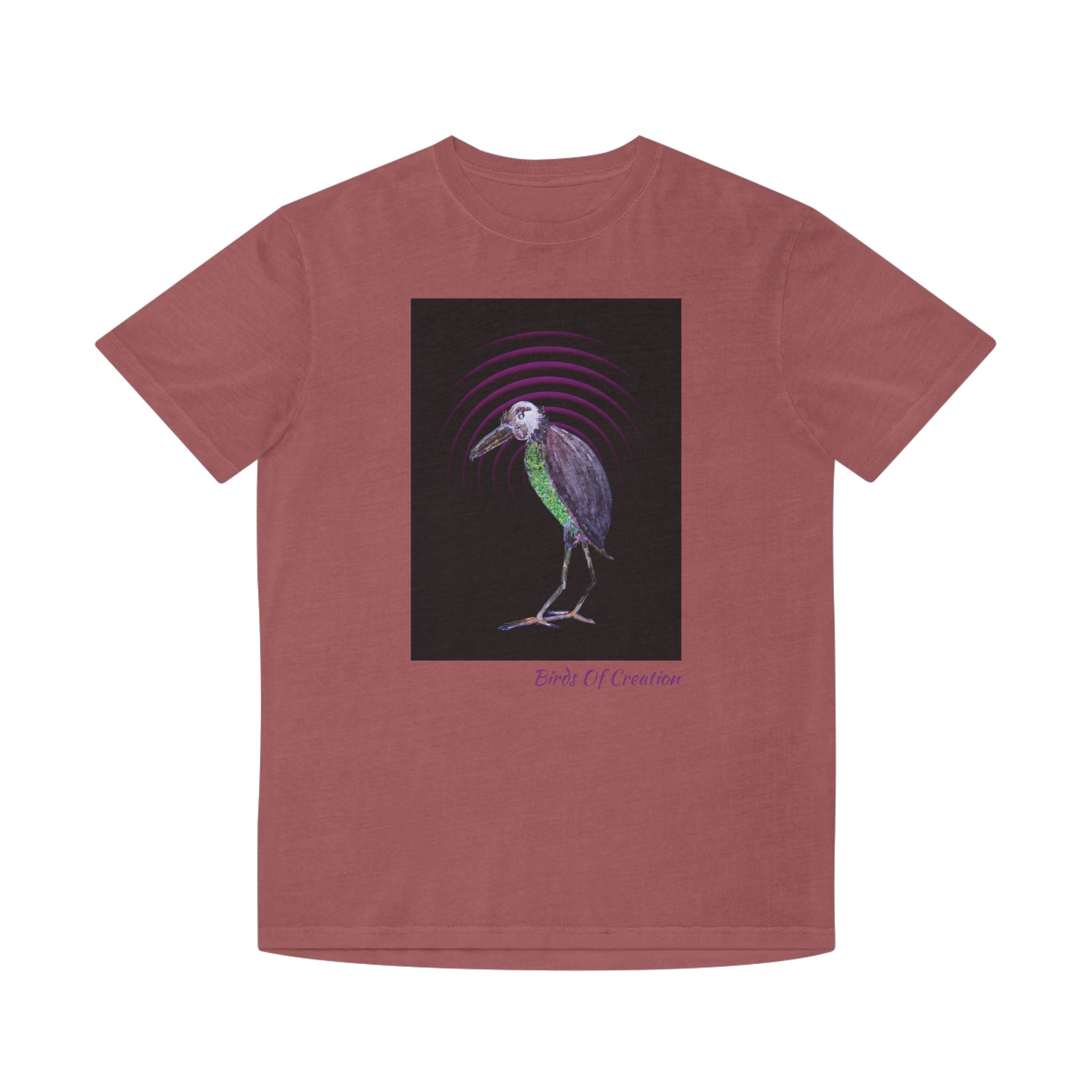 Unisex Faded Shirt - Birds Of Creation No.2b