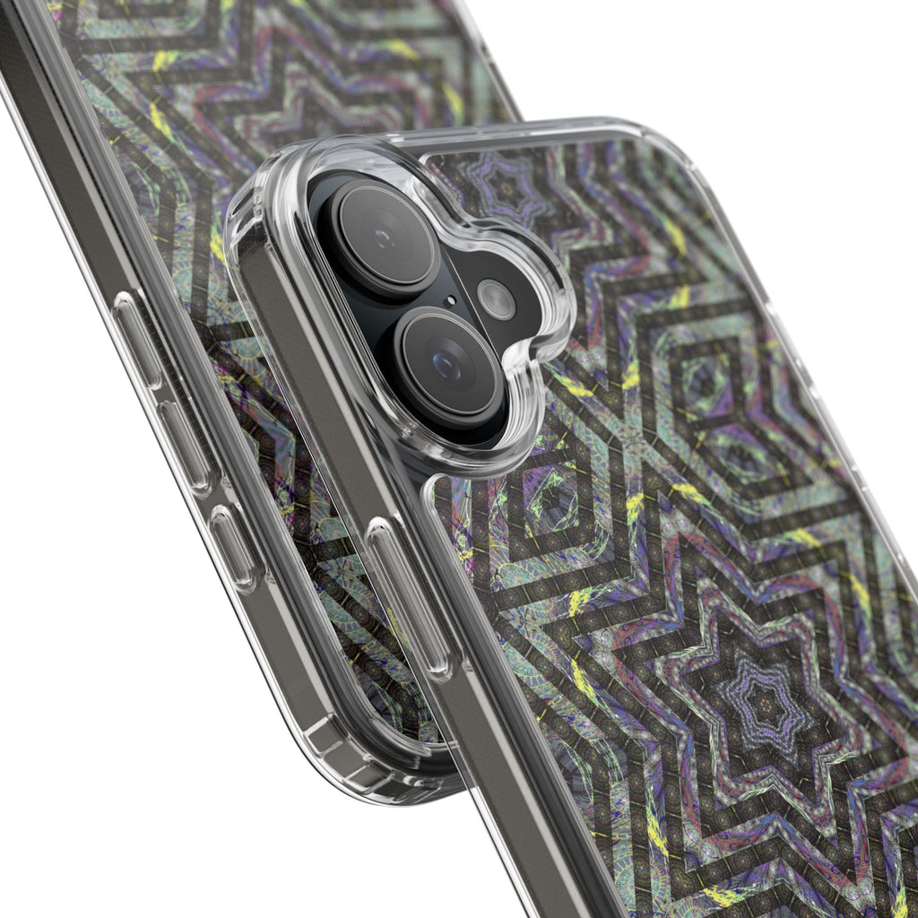 iPhone 16 Clear Case – P5 Kaleidoscopic No.1