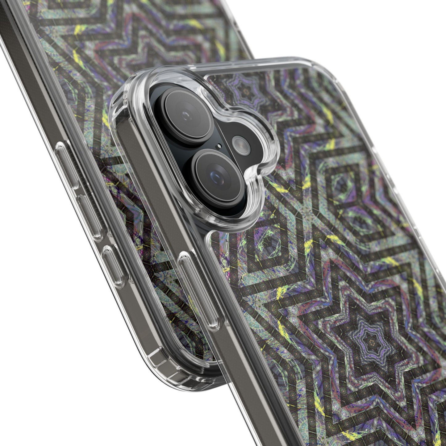 iPhone 16 Clear Case – P5 Kaleidoscopic No.1