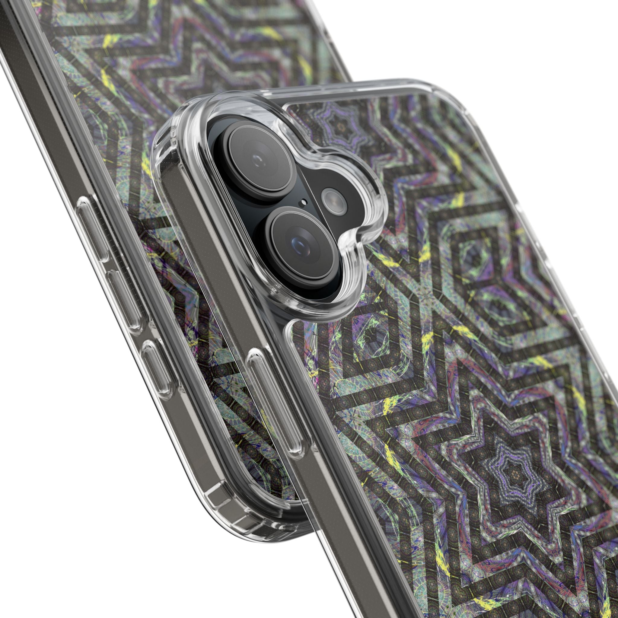 iPhone 16 Clear Case – P5 Kaleidoscopic No.1