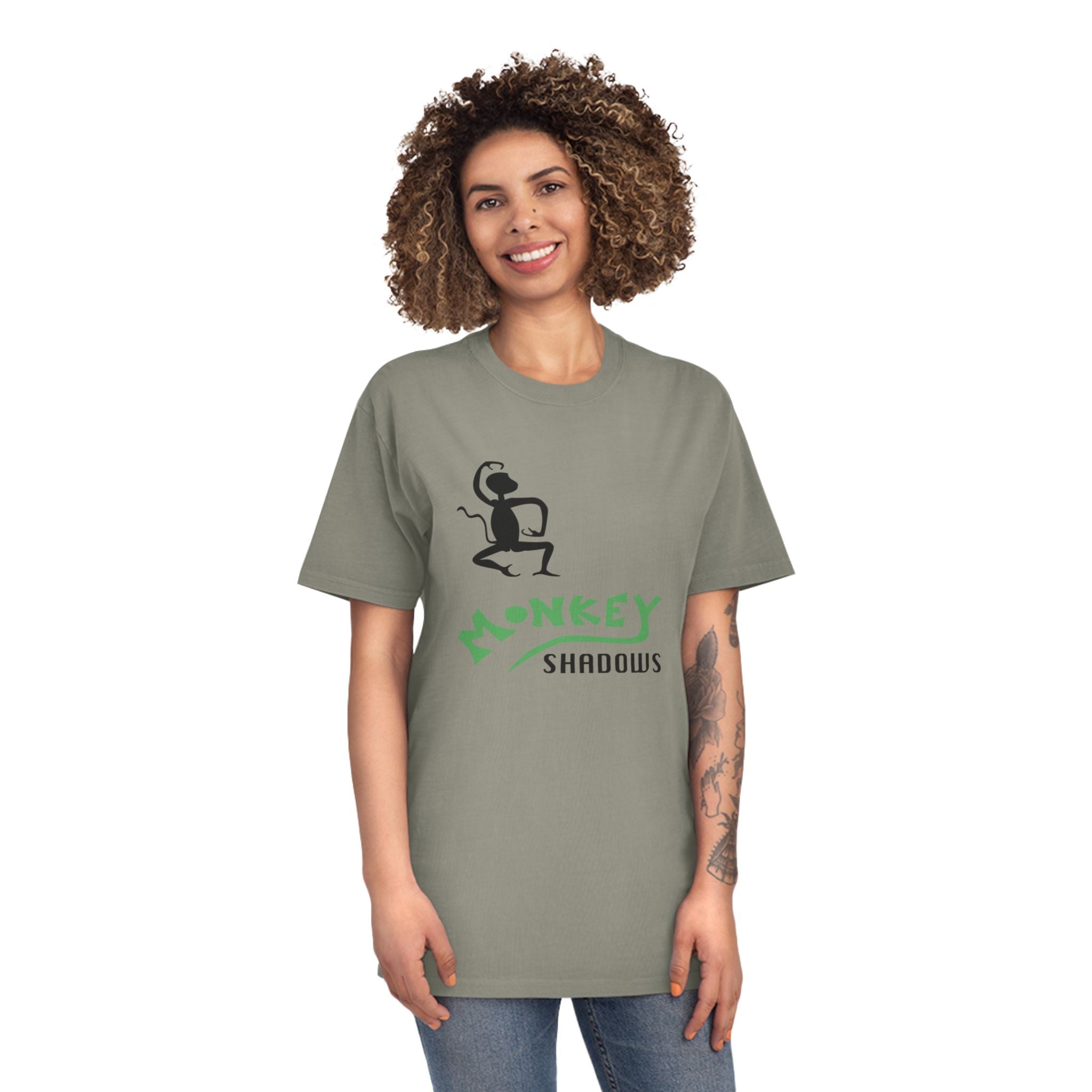Unisex Faded Shirt - Monkey Shadows