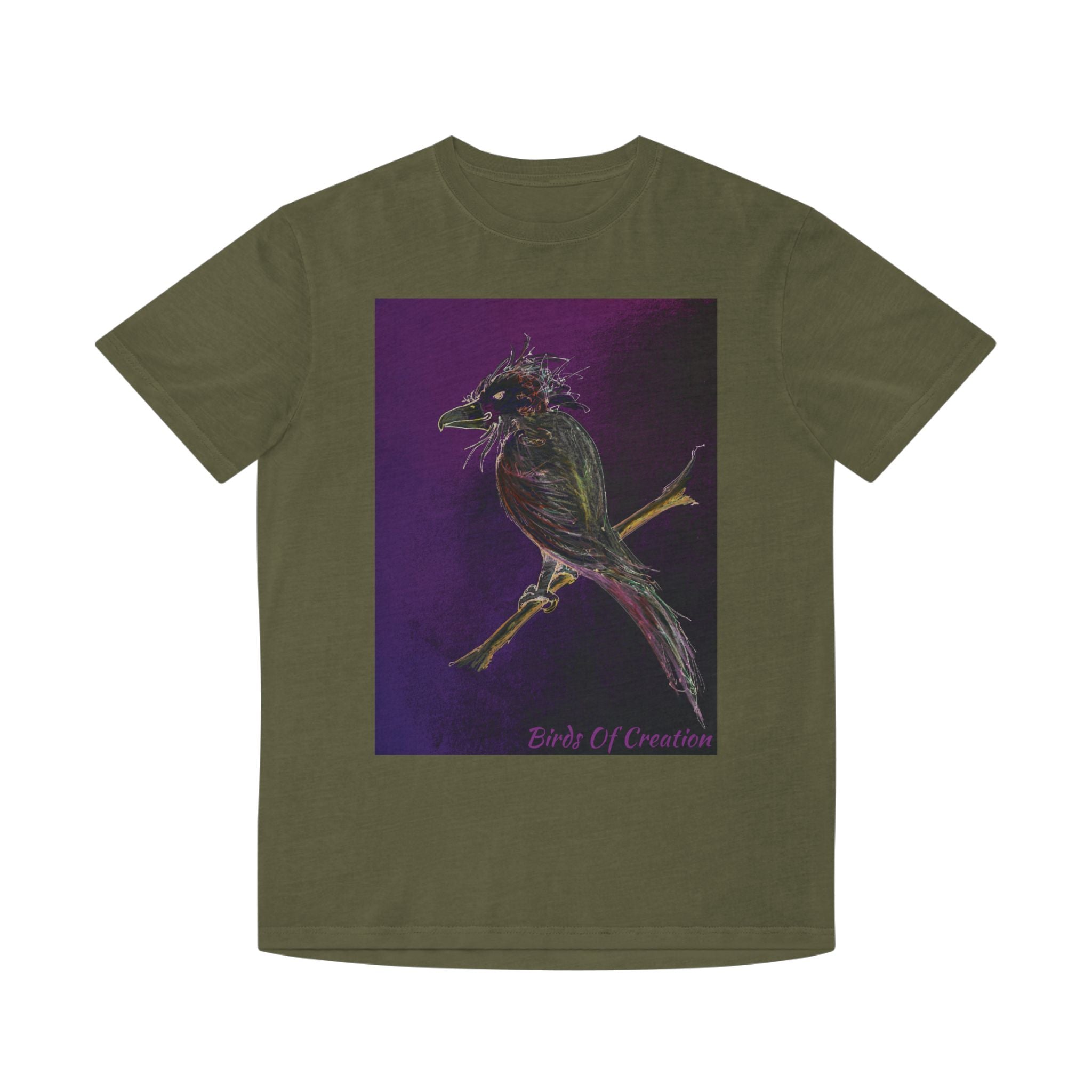 Unisex Faded Shirt - Birds Of Creation No.1