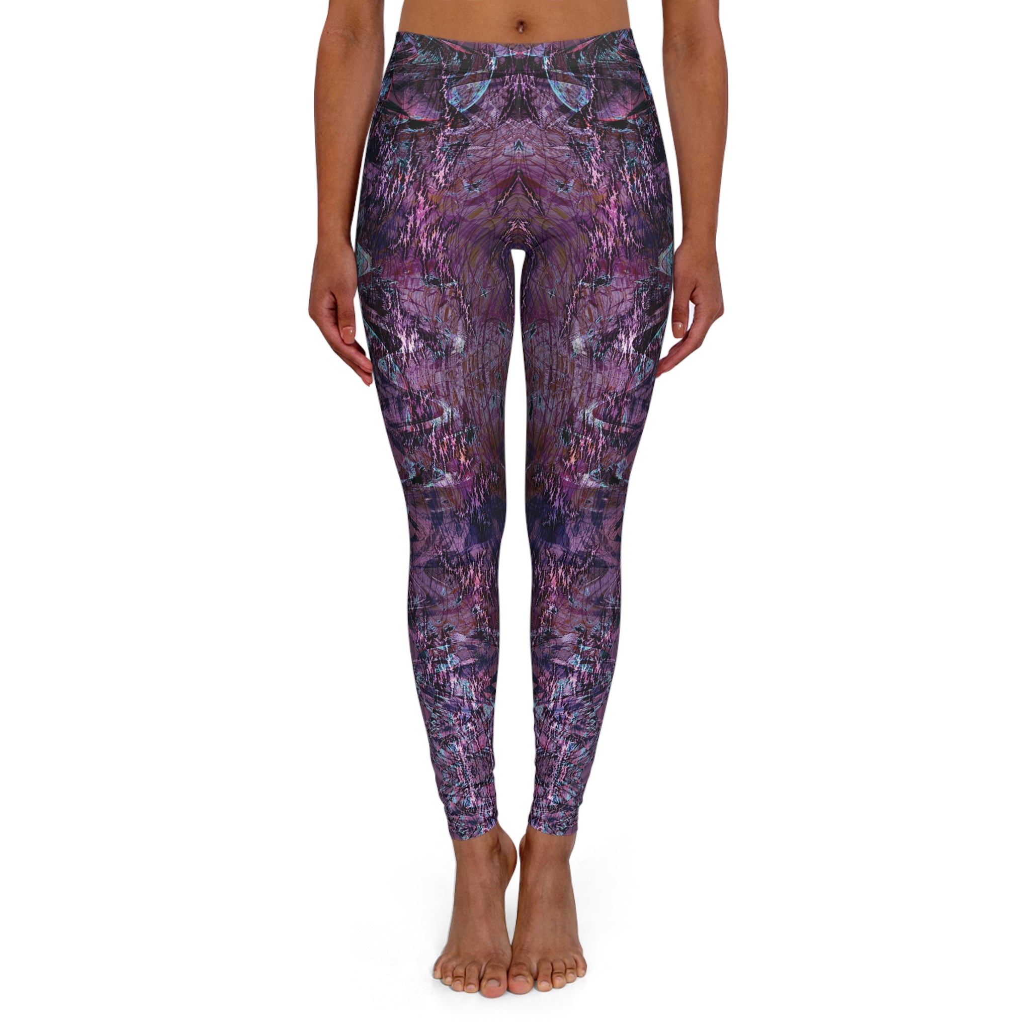 Spandex Leggings - Love Light Fractals No.6a