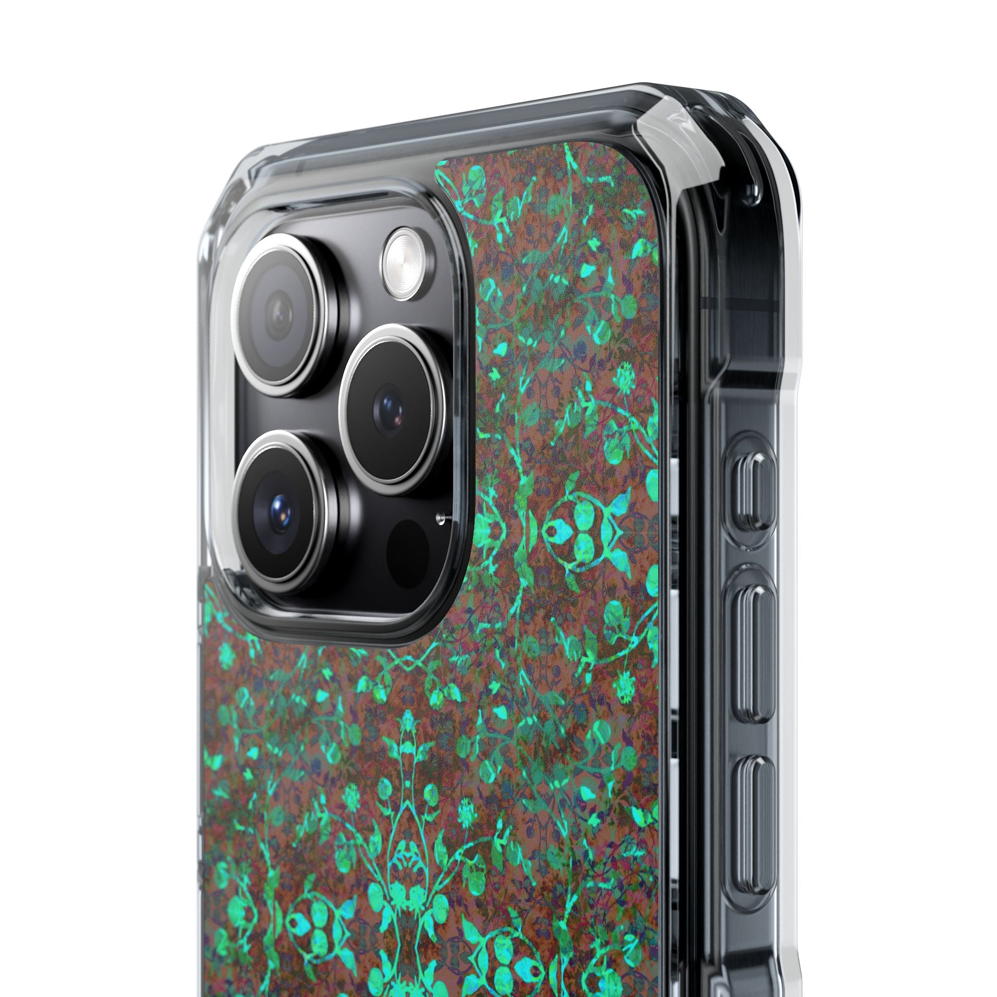 iPhone 15 Magnetic Clear Impact Case - Hidden Weave Series No.29